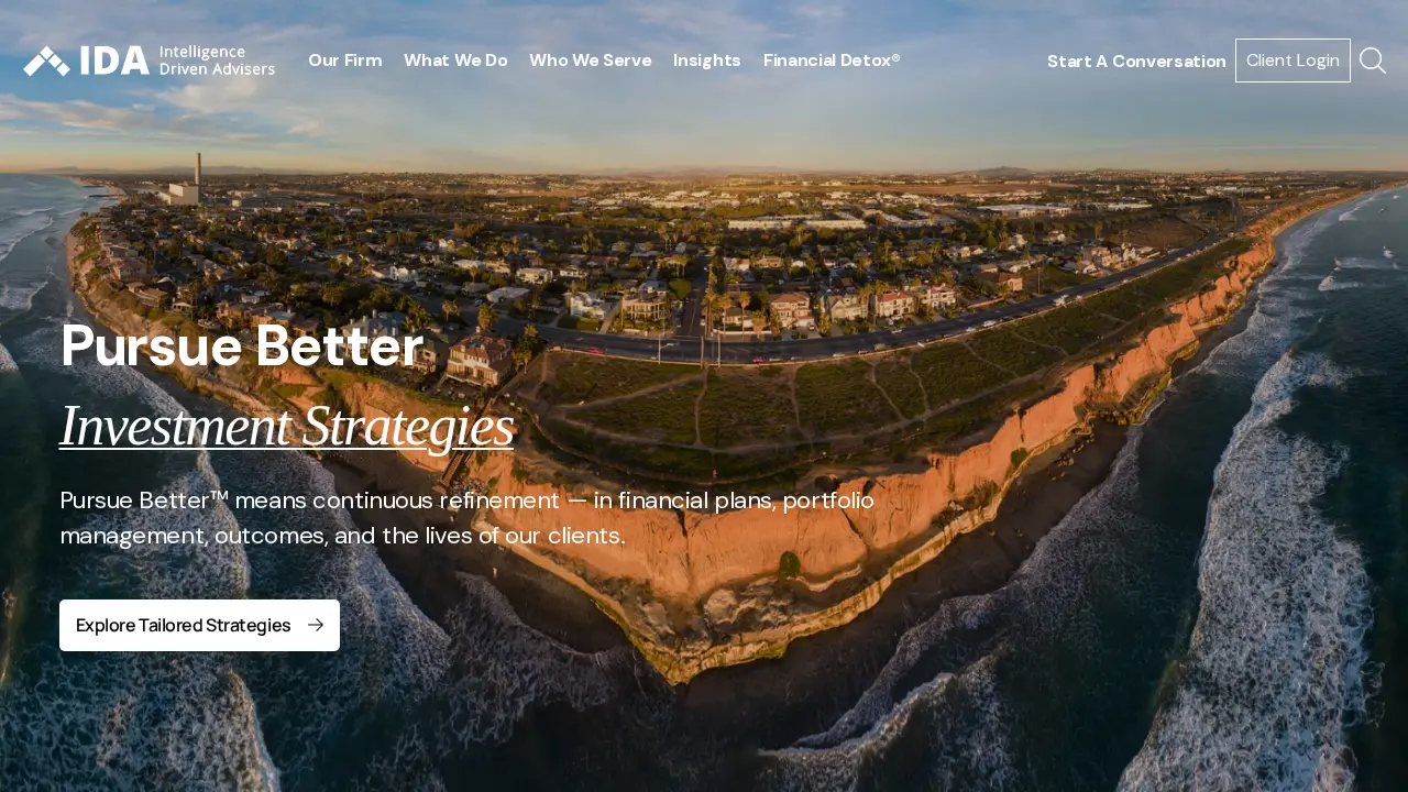 Intelligence Driven Advisers page