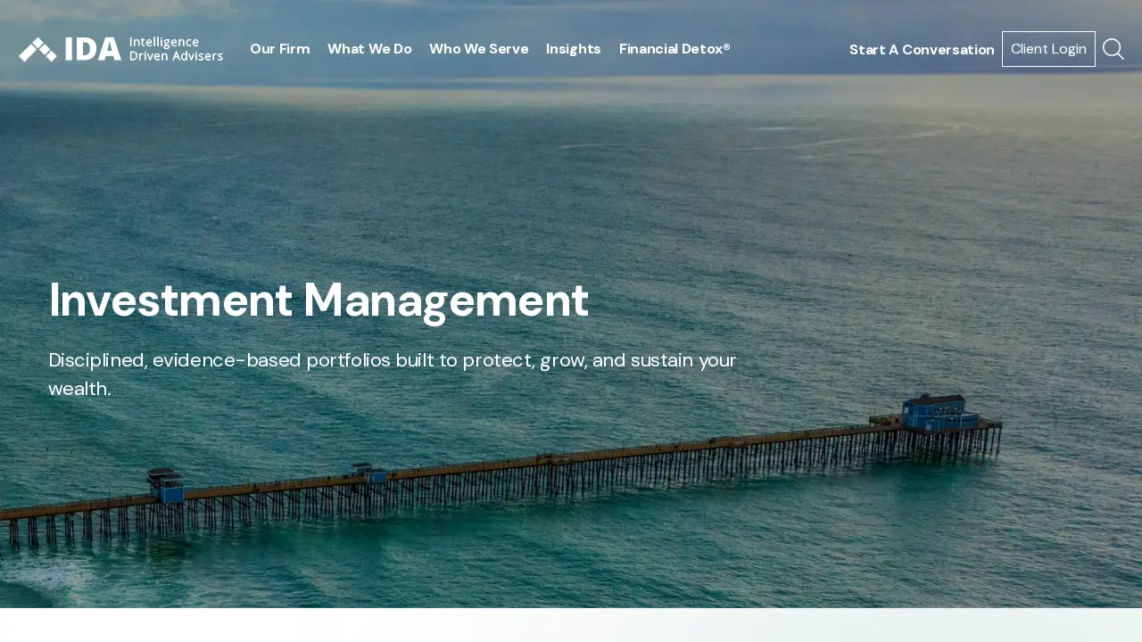 Intelligence Driven Advisers page
