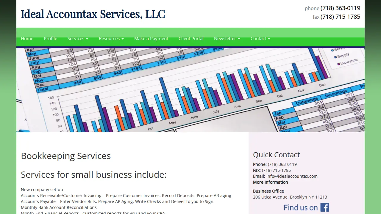 Ideal Accounting Services LLC page