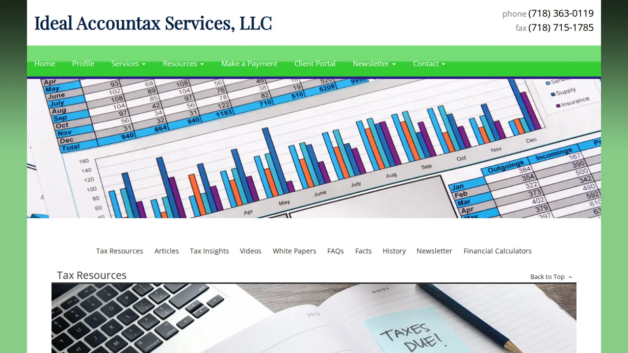 Ideal Accounting Services LLC page