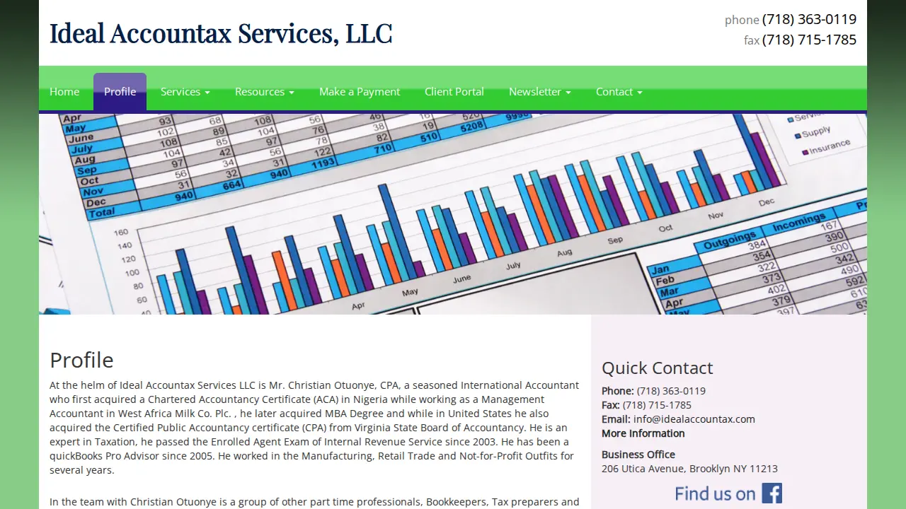 Ideal Accounting Services LLC page