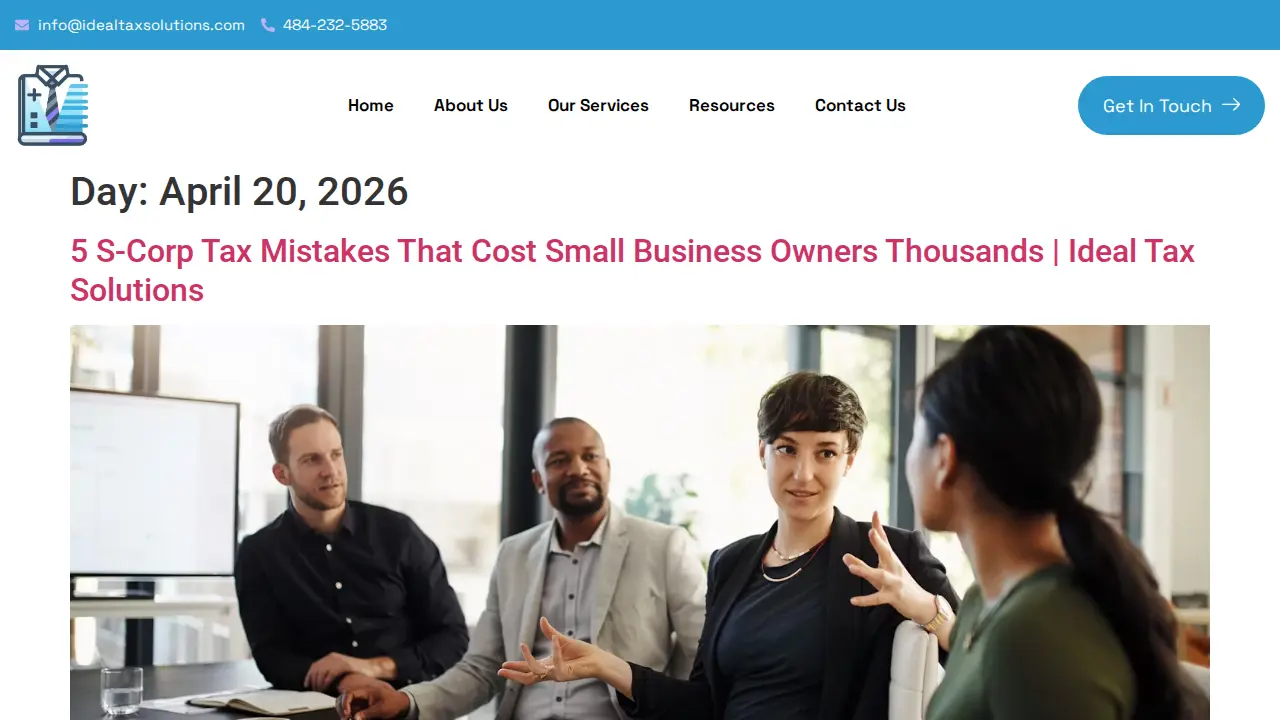 Ideal Tax Solutions LLC page