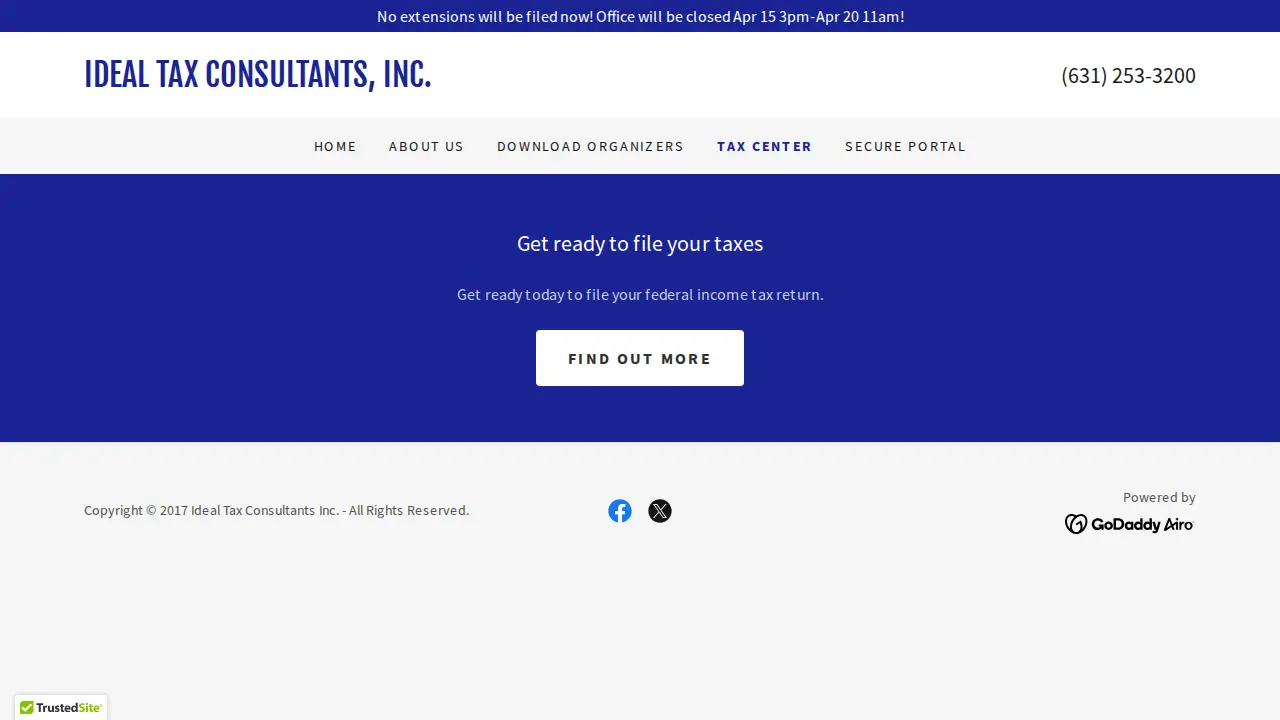 Ideal Tax Consultants Inc page