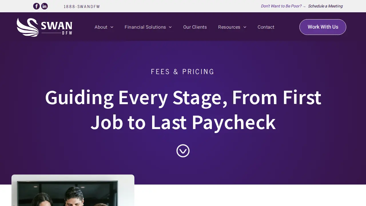 SWAN DFW Financial Solutions page