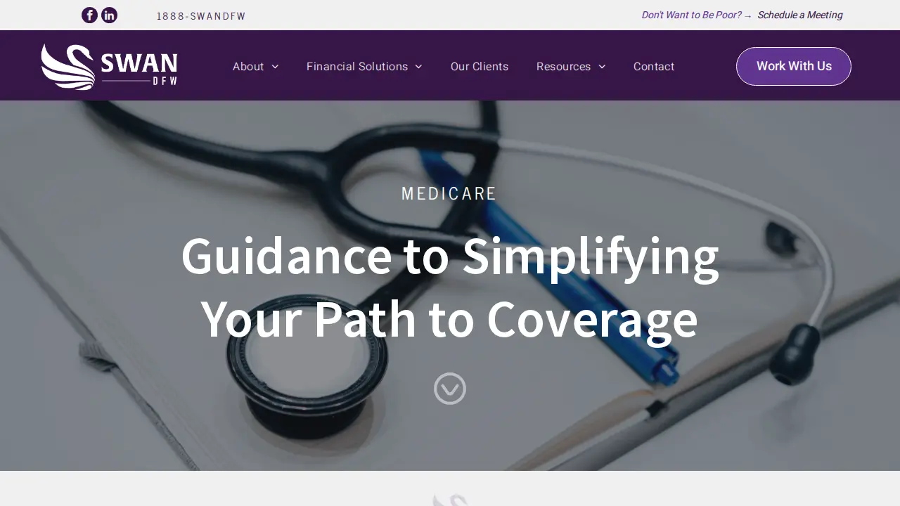 SWAN DFW Financial Solutions page