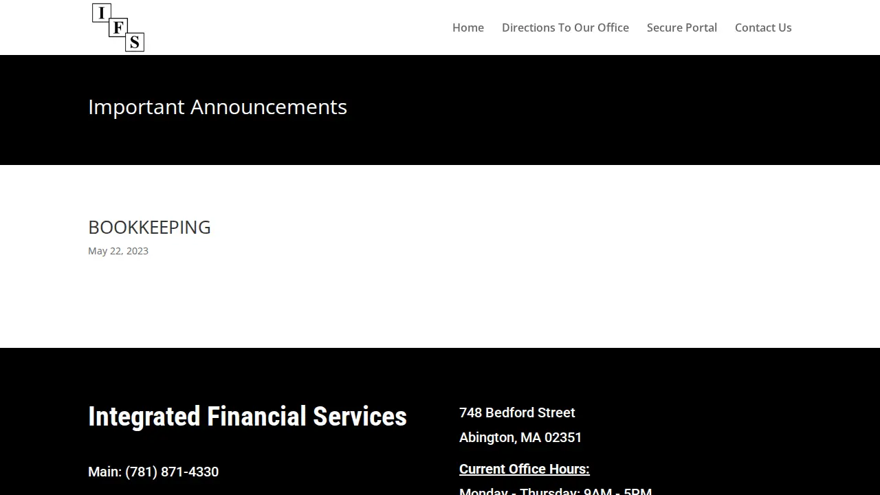 IFS page