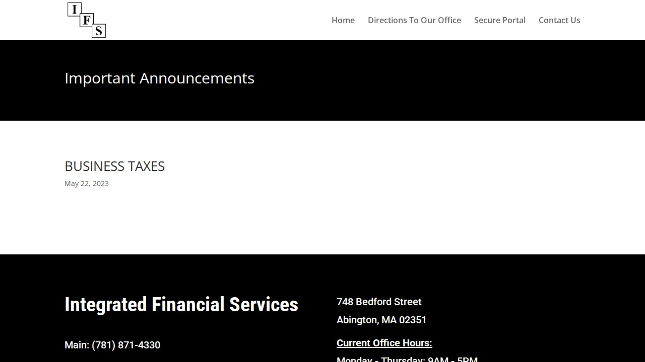 IFS page