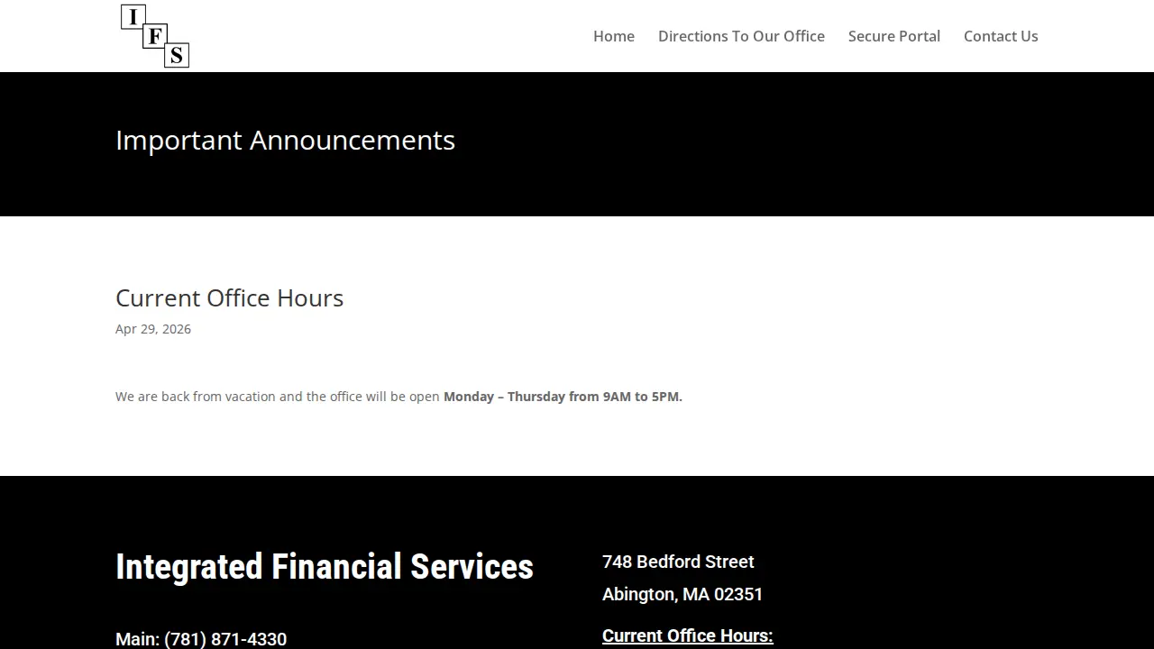 IFS page