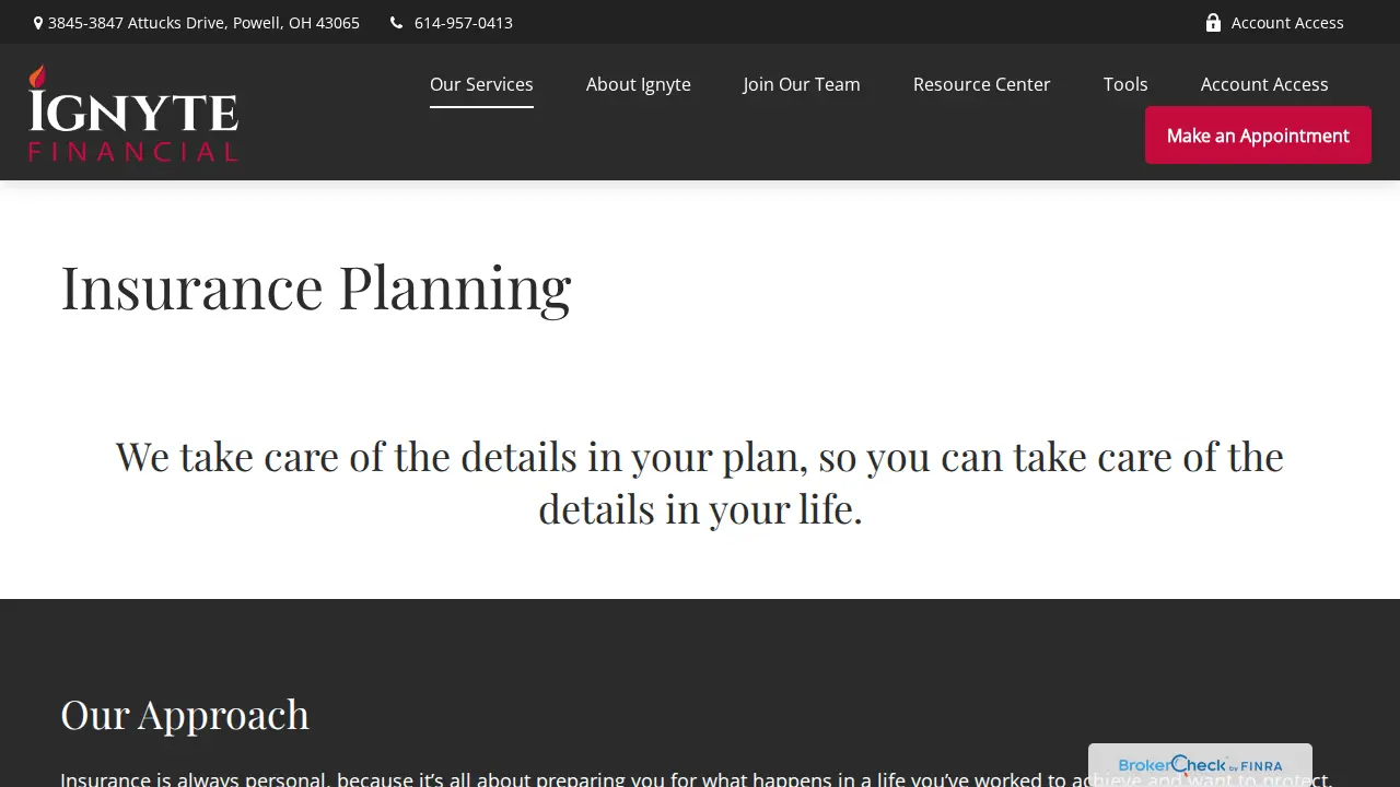 Ignyte Financial page