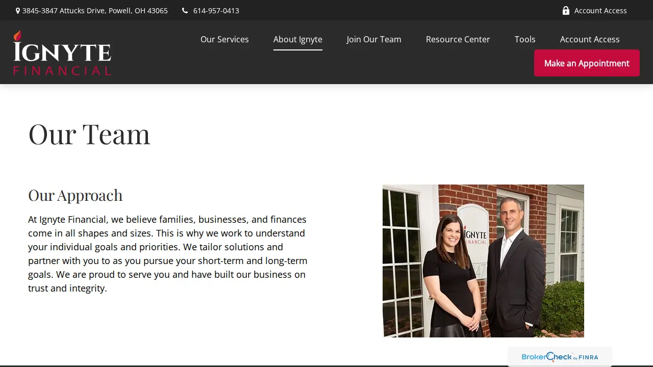 Ignyte Financial page