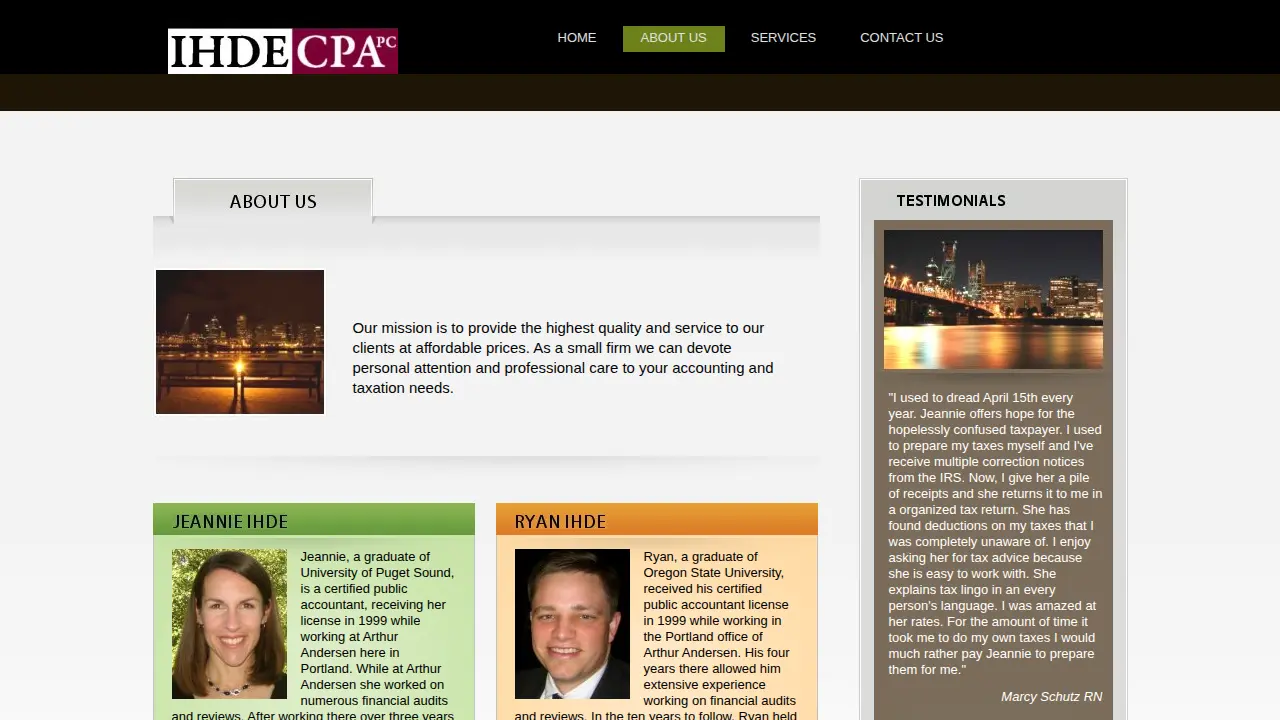 Ihde CPA page
