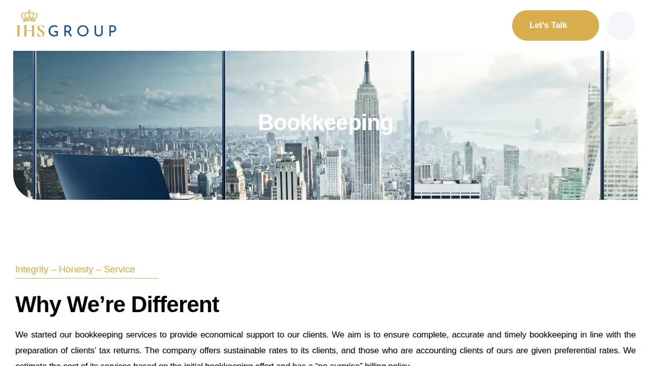 IHS Insurance Services page