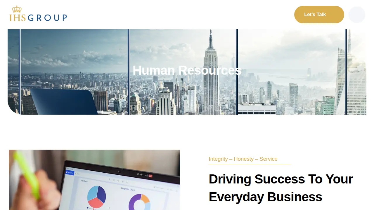IHS Insurance Services page