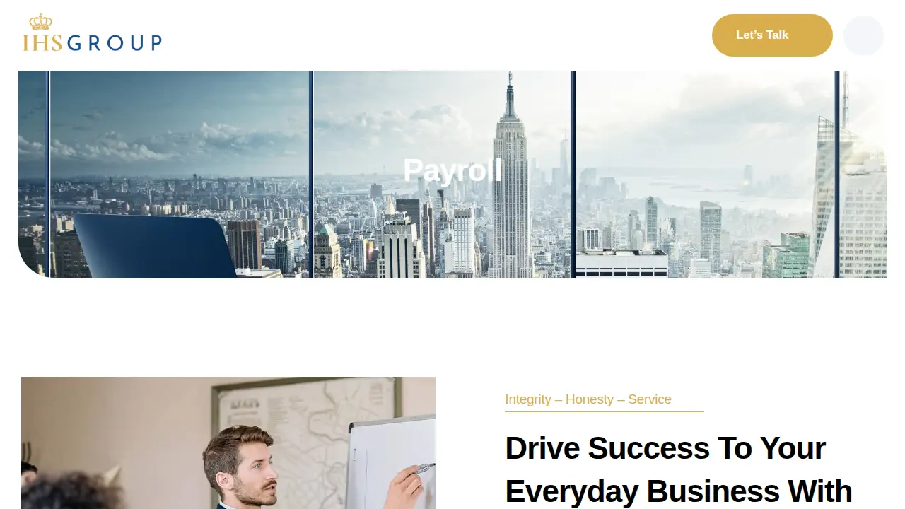 IHS Insurance Services page
