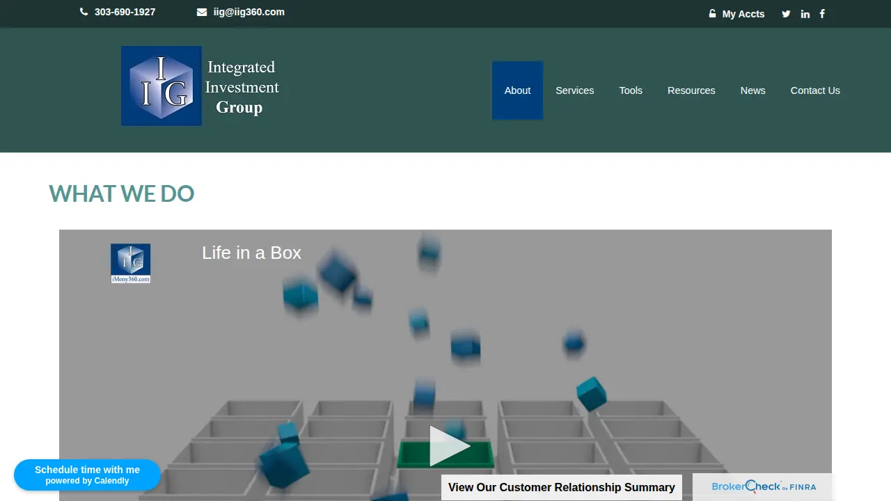 Integrated Investment Group page