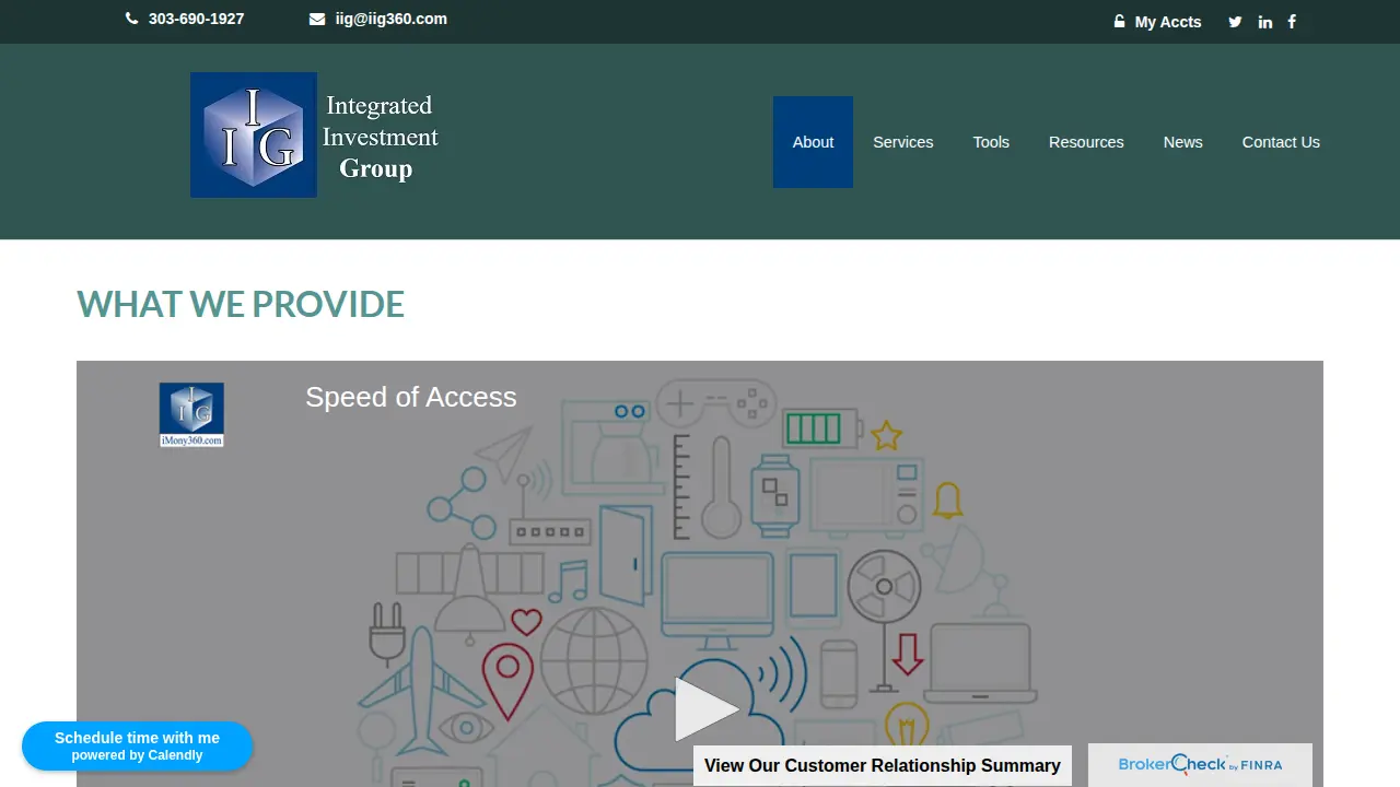Integrated Investment Group page