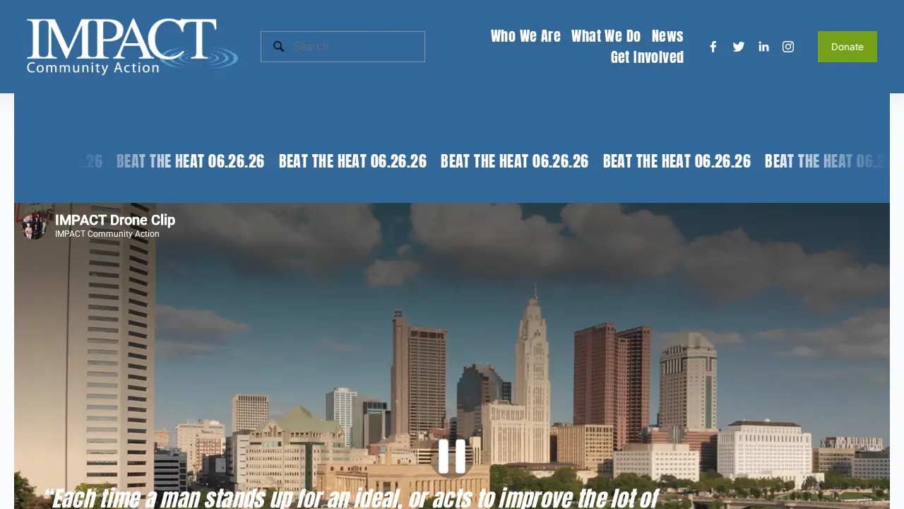 IMPACT Community Action website