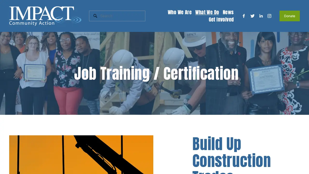 IMPACT Community Action page