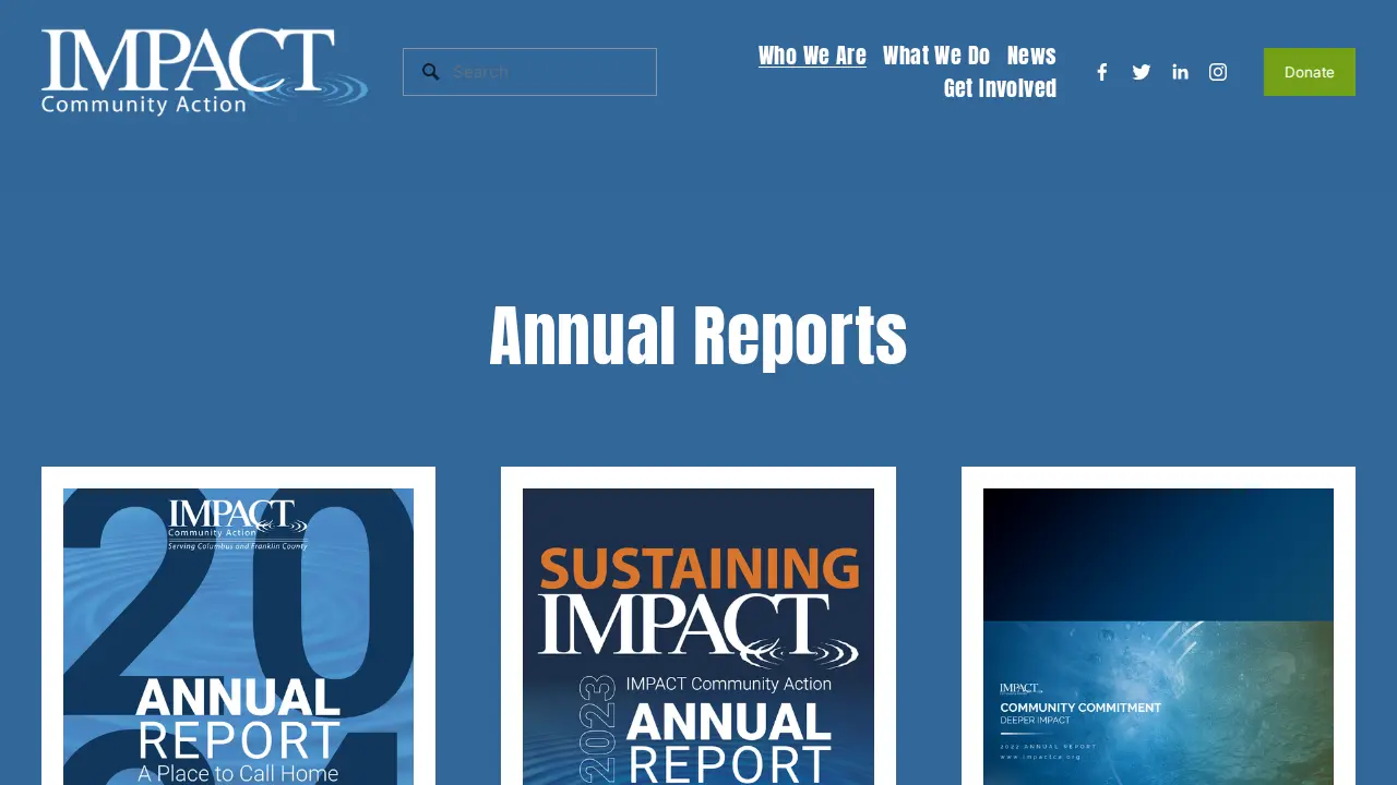 IMPACT Community Action page