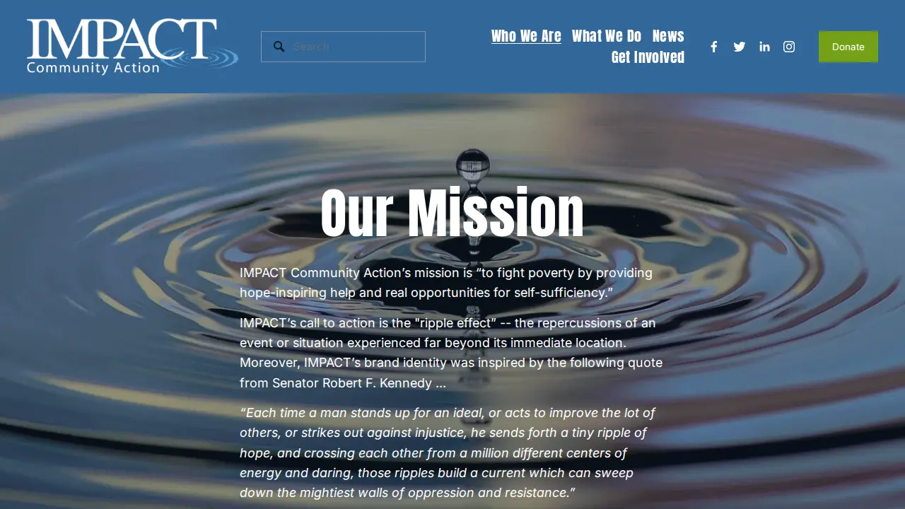 IMPACT Community Action page