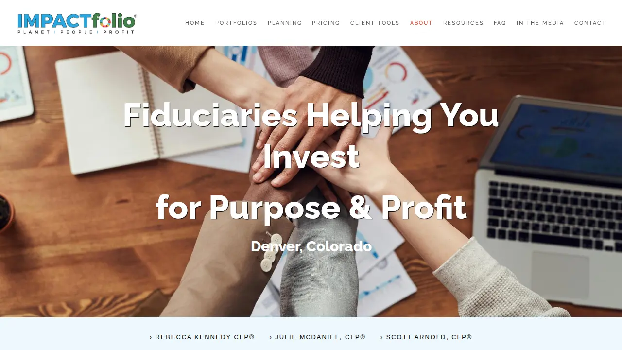 IMPACTfolio® page