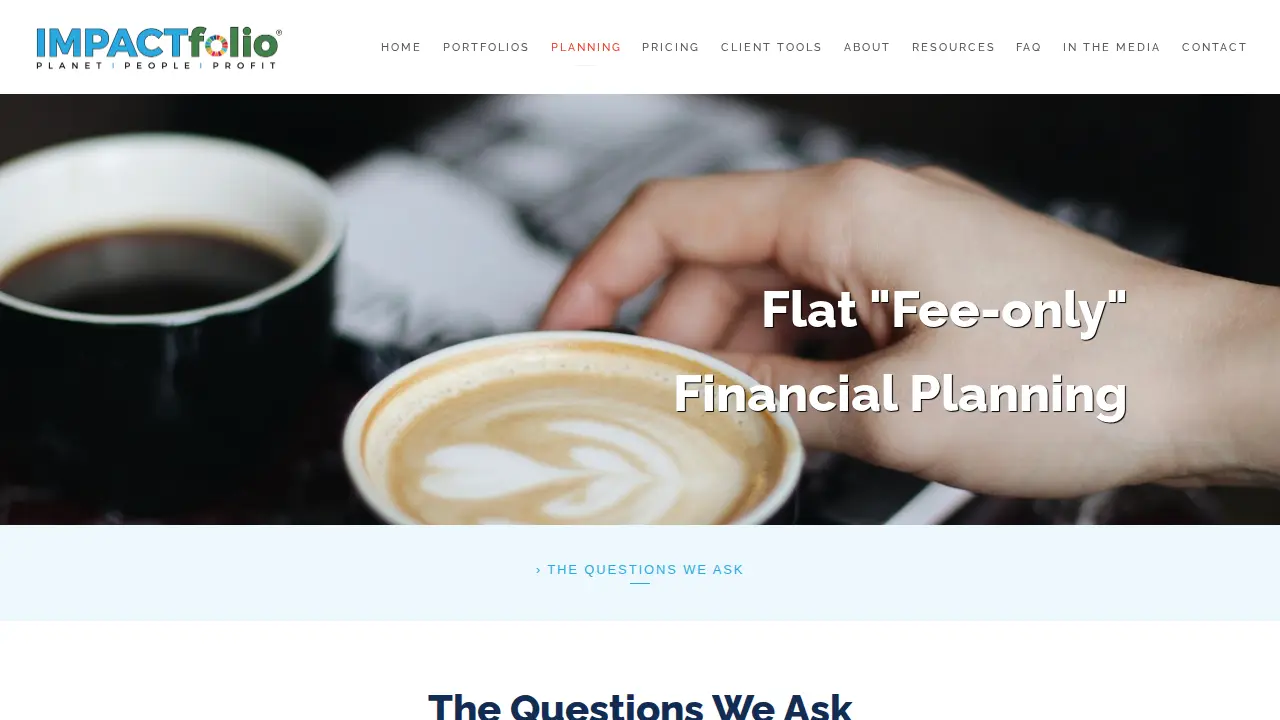 IMPACTfolio® page