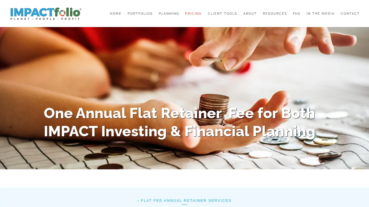 IMPACTfolio® page