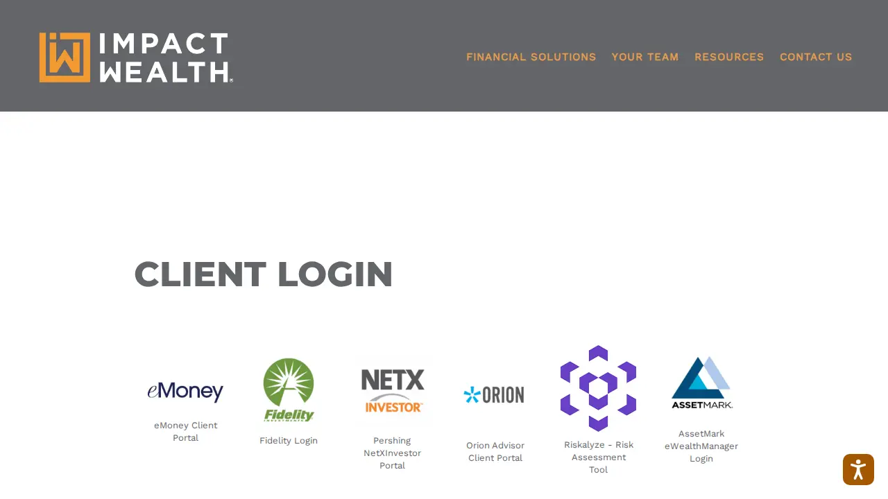 Impact Wealth page