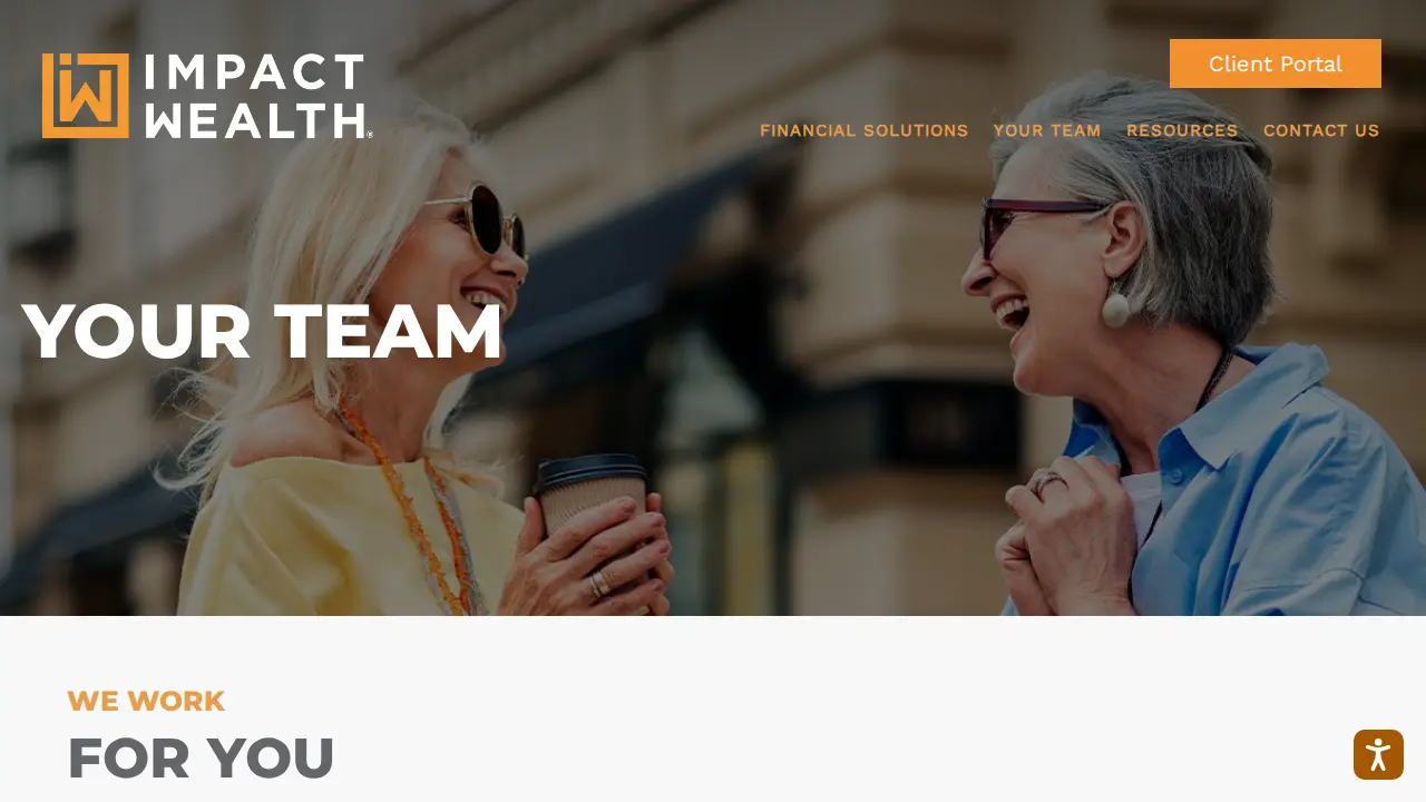 Impact Wealth page