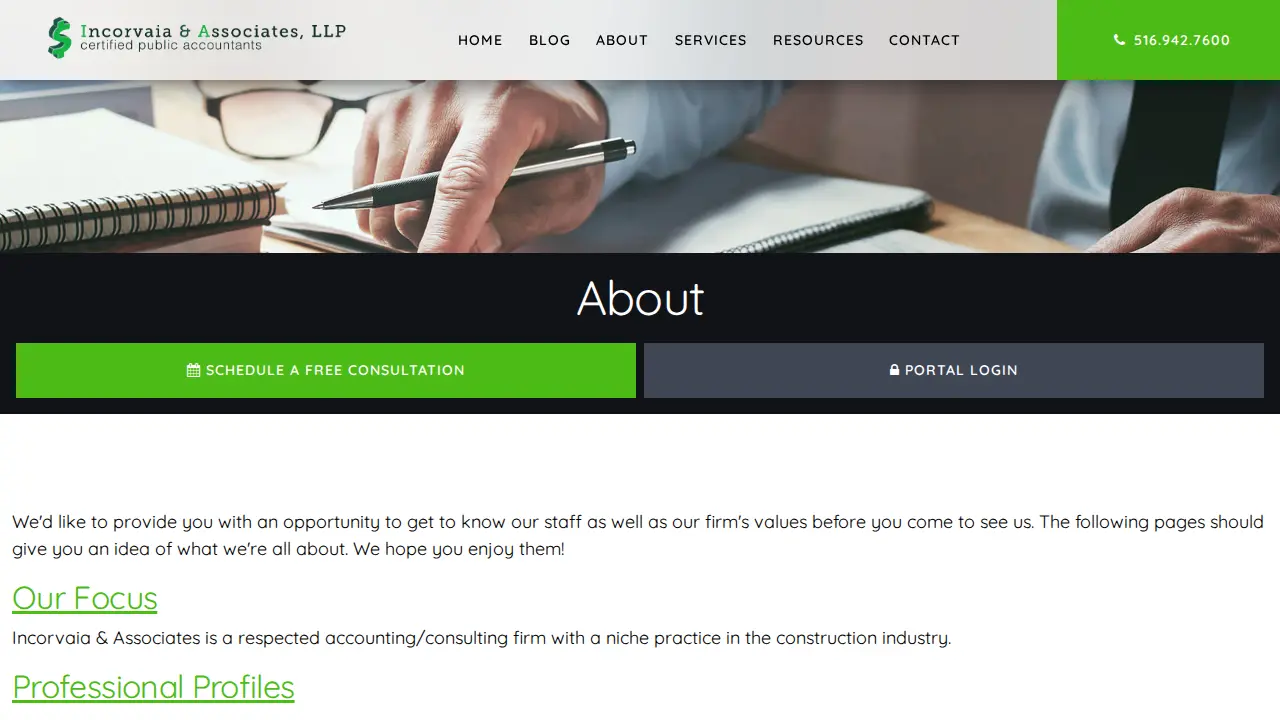 Incorvaia & Associates page