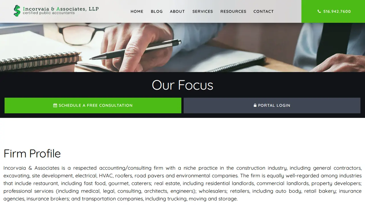 Incorvaia & Associates page