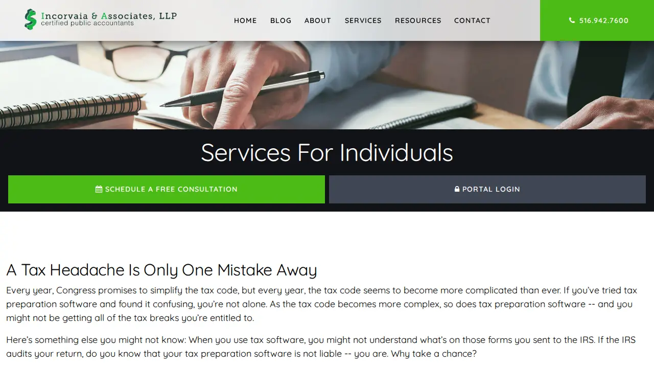 Incorvaia & Associates page