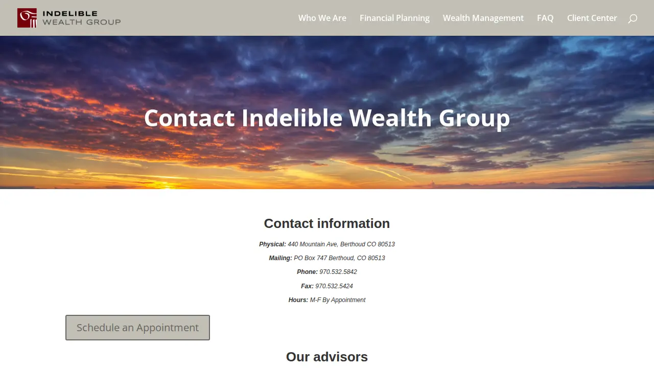 Carshon Rodgers, Financial Advisor, Indelible Wealth Group page