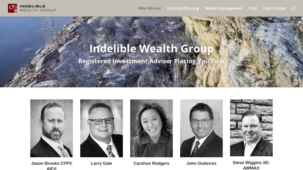 Carshon Rodgers, Financial Advisor, Indelible Wealth Group page