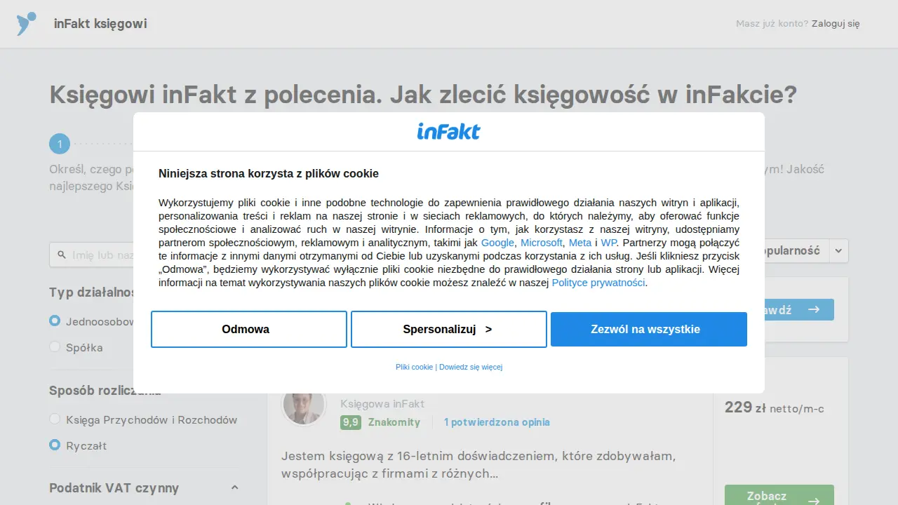inFakt Sp. z o.o. - Partner inFakt page