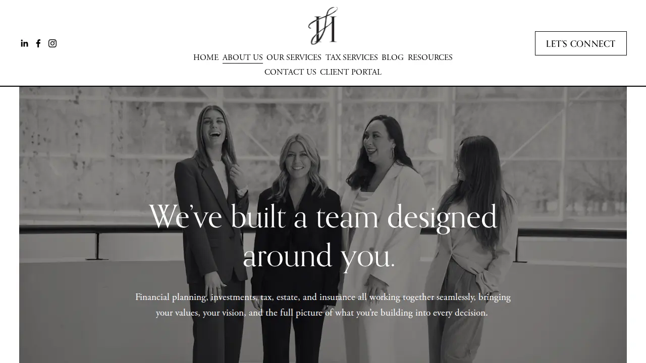 Infinite Heights Wealth Management page