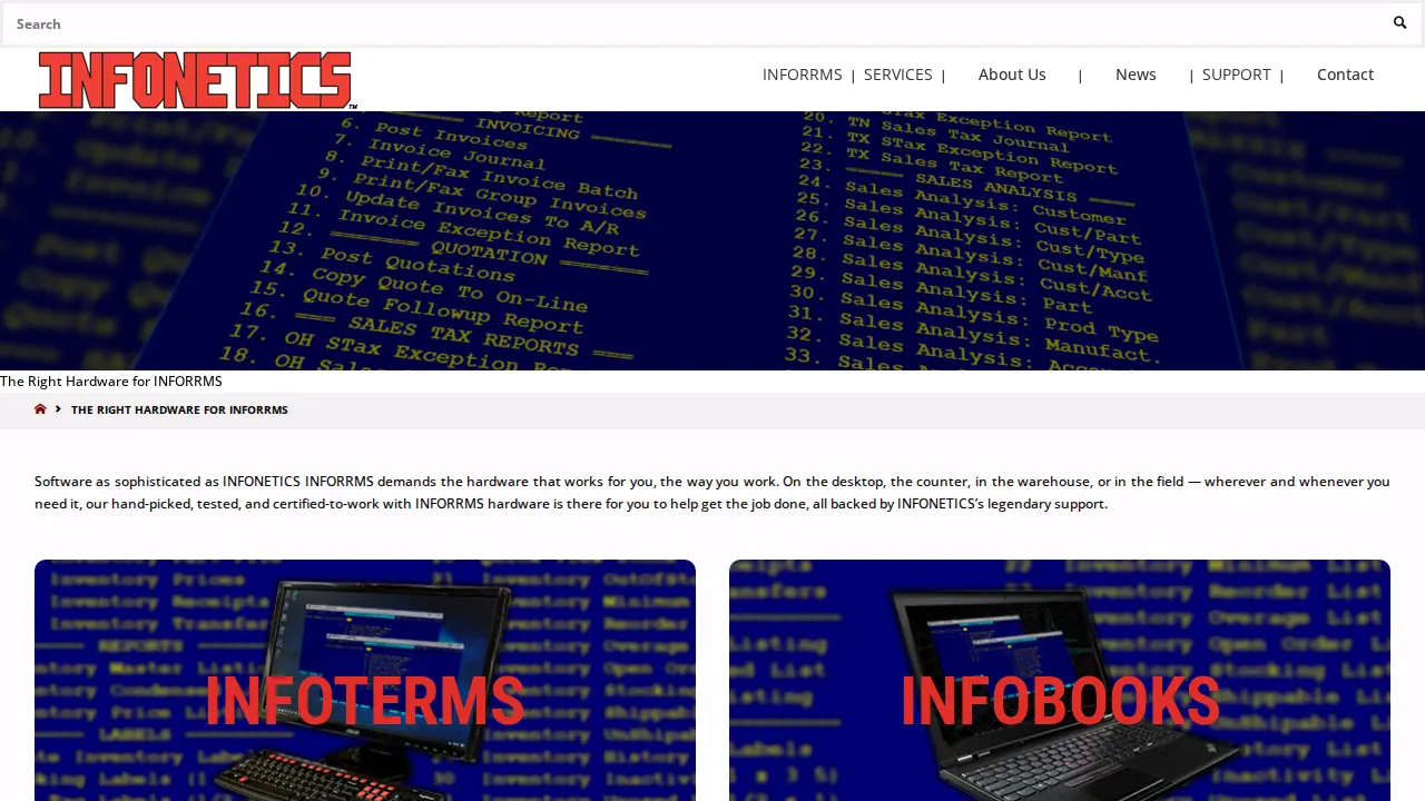 INFONETICS, Inc. page