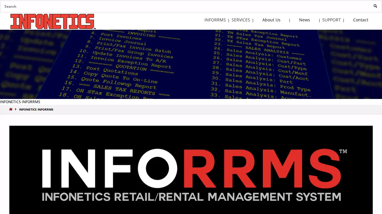 INFONETICS, Inc. page