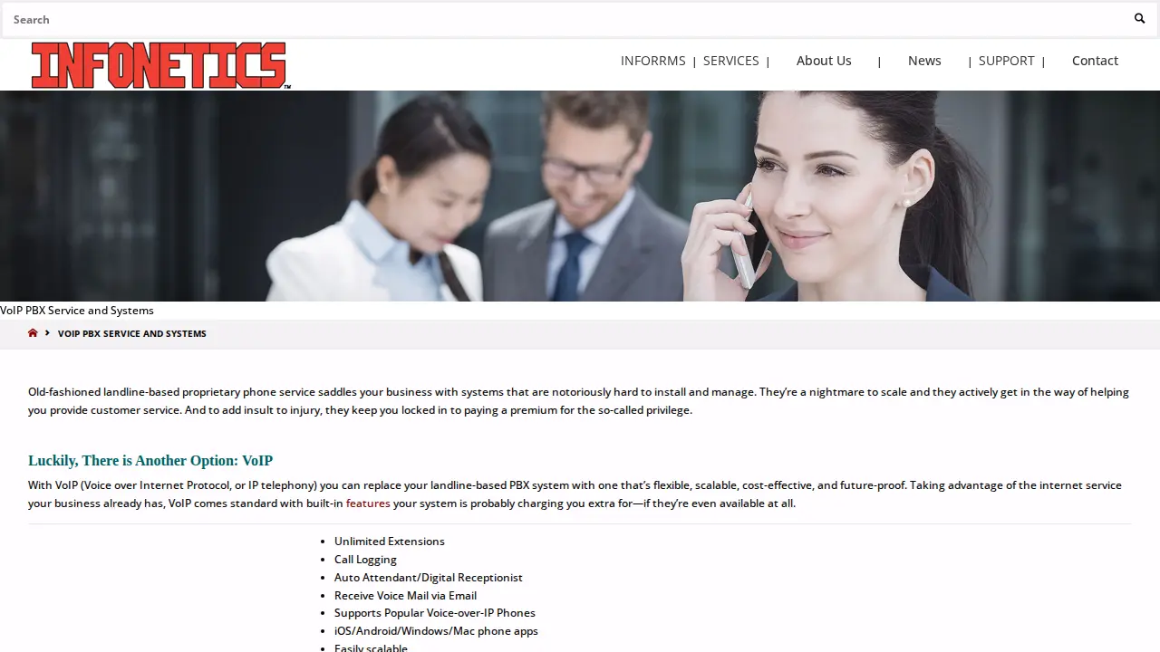 INFONETICS, Inc. page