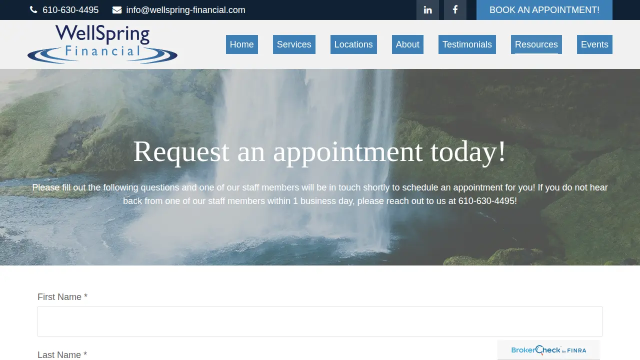 Informed Family Financial Services page