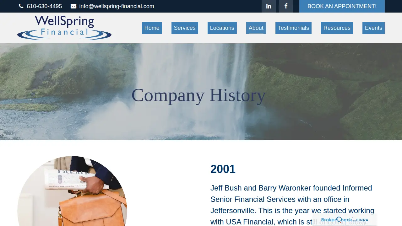 Informed Family Financial Services page
