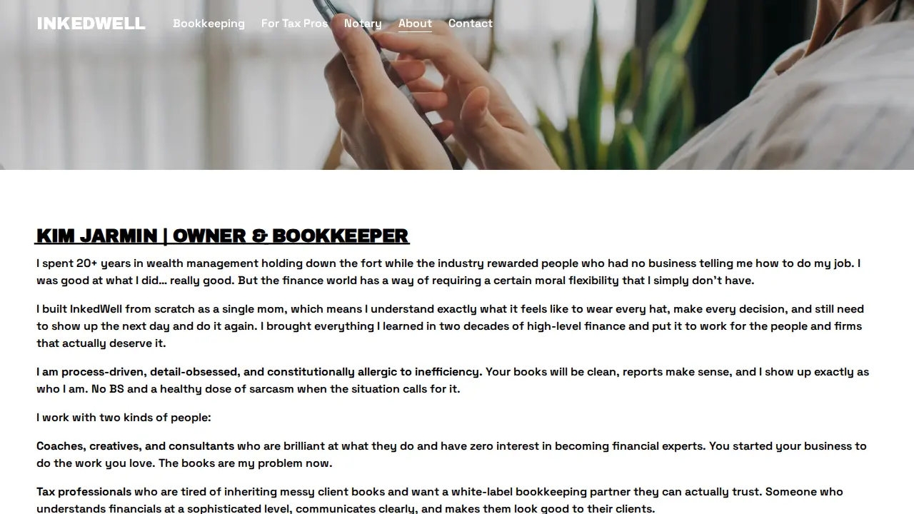 InkedWell Solutions page