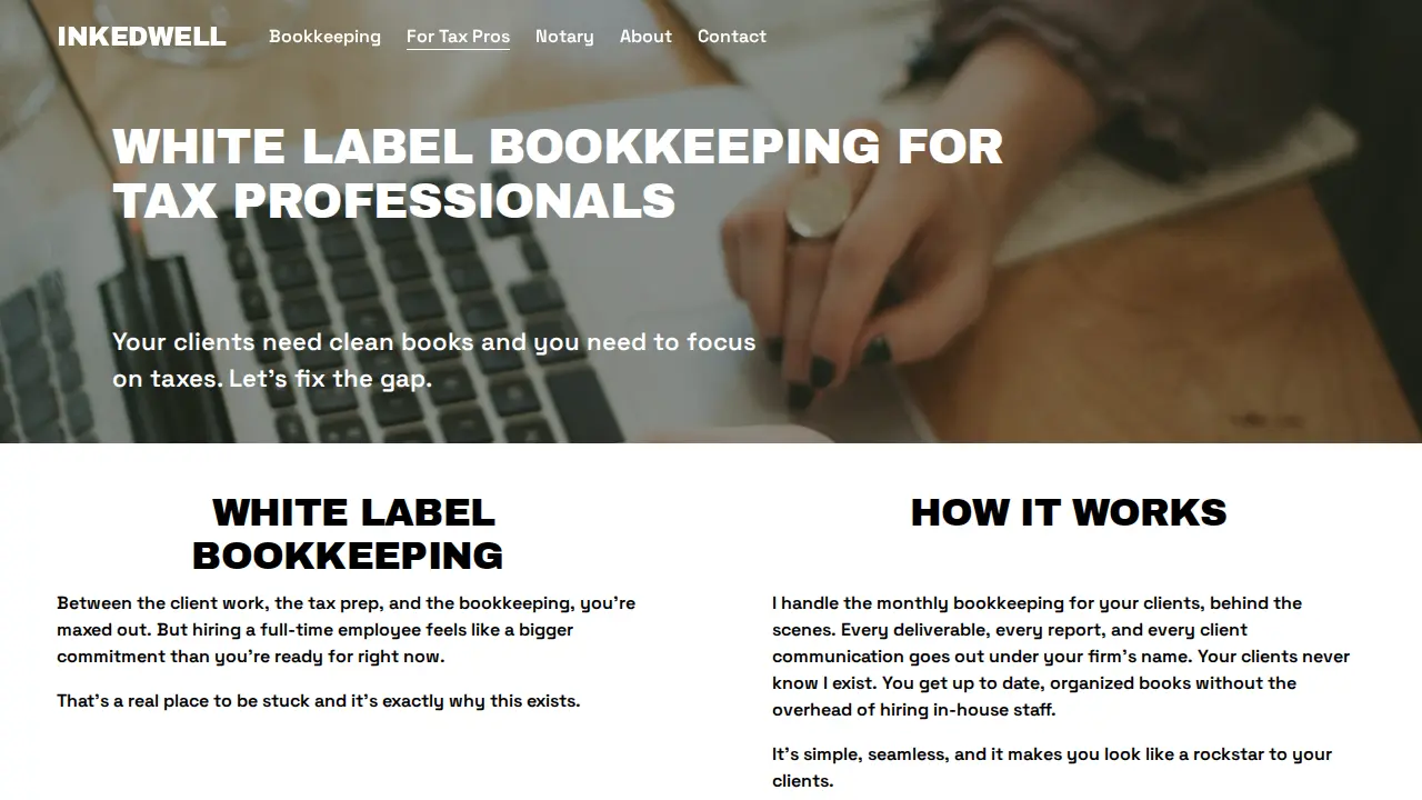 InkedWell Solutions page