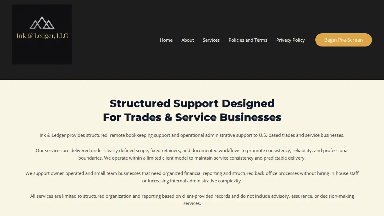 Ink&Ledger,LLC page