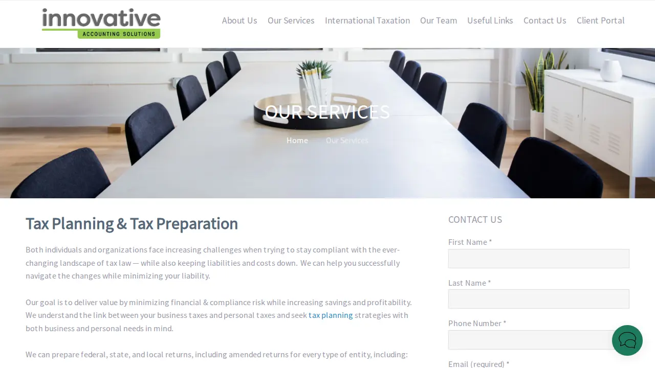 Innovative Accounting Solutions/Karlinsky & Golub CPAs page