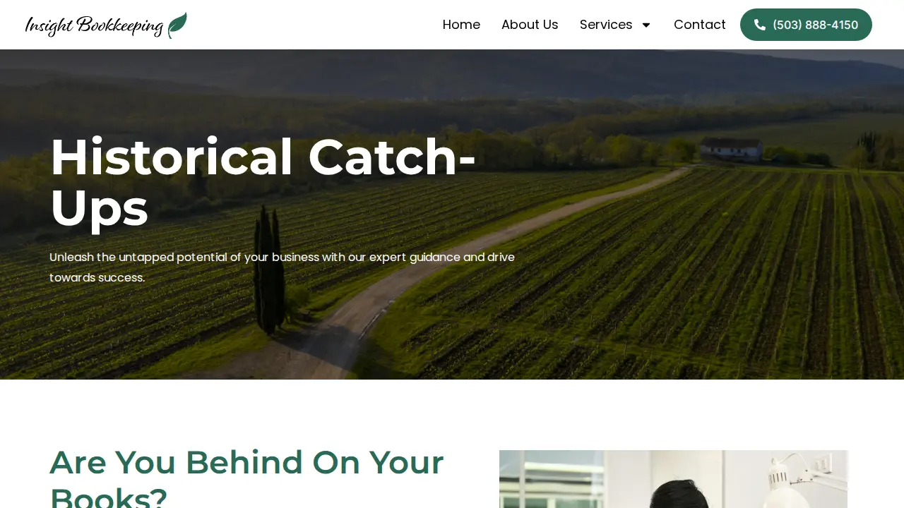 Insight Bookkeeping page