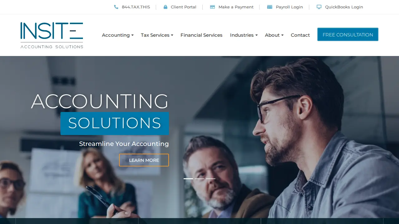 Insite Accounting Solutions page