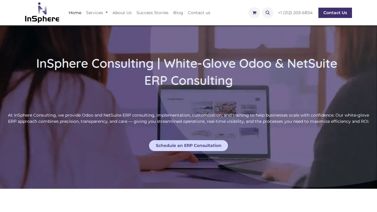 InSphere Consulting website