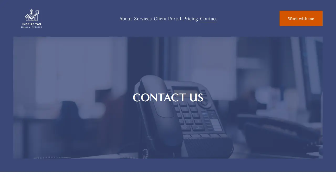 Inspire Tax and Financial Services page