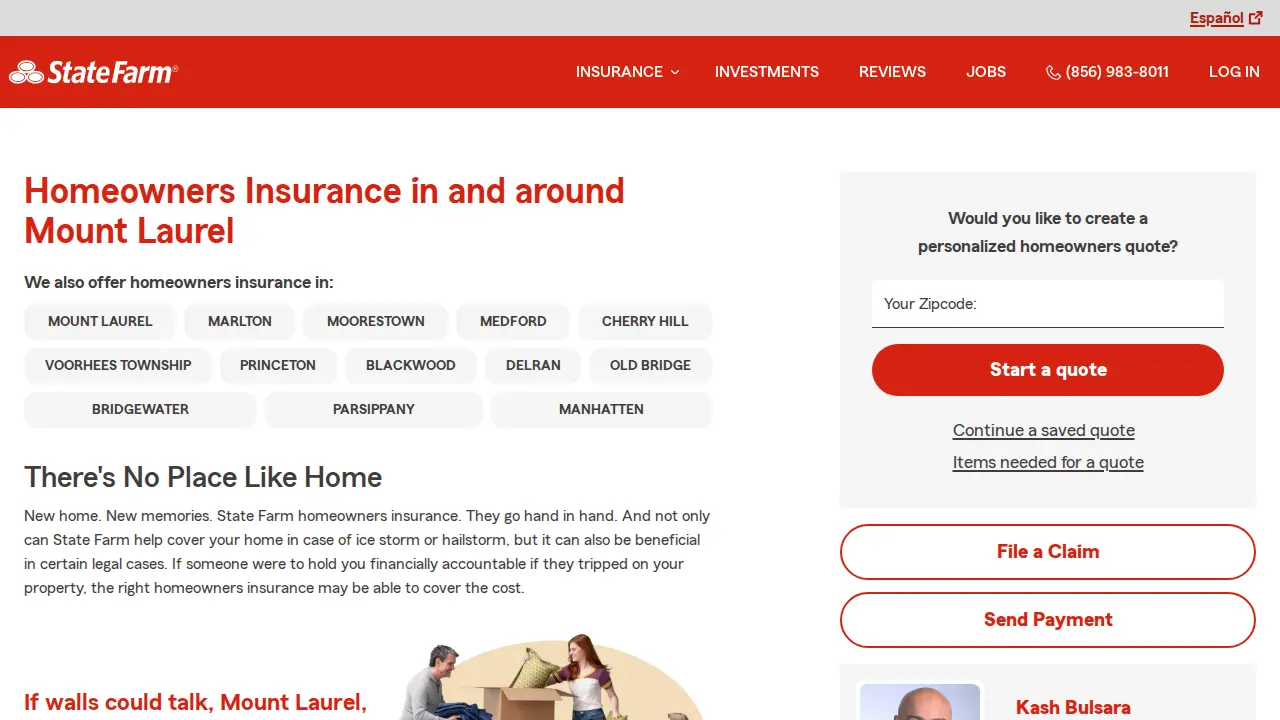 Kash Bulsara - State Farm Insurance Agent page